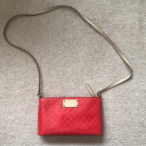 Kate Spade Red Patent Crossbody - Picture 4 of 11